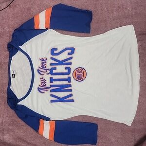 NBA New York Knicks Women's Size Medium 3/4 Sleeve Shirt